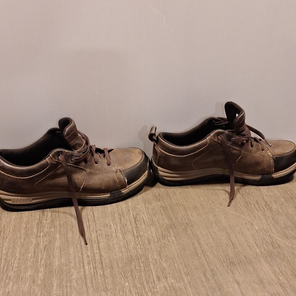 L.L. Bean Men's Brown Hiking Shoes Wide Size 9 Outdoor Footwear MPN 302473 - Picture 2 of 6